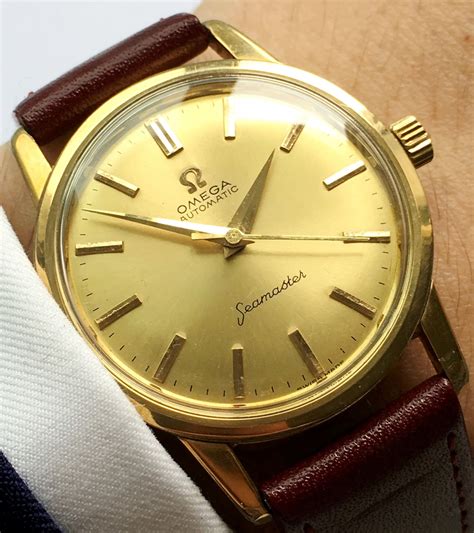 omega seamaster 1990|omega seamaster vintage gold plated.